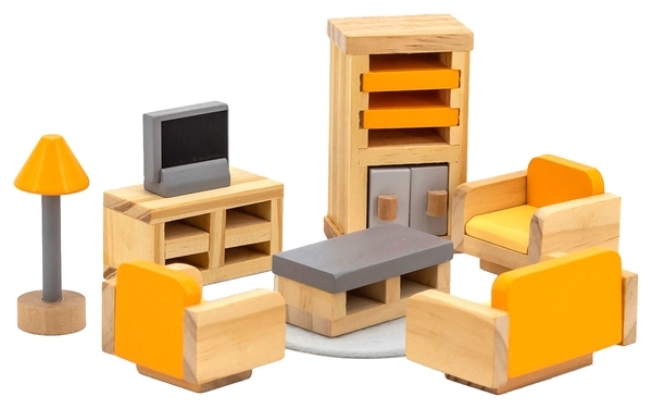Деревянная мебель для кукол Viga Toys PolarB Гостиная (44037) - Pampik