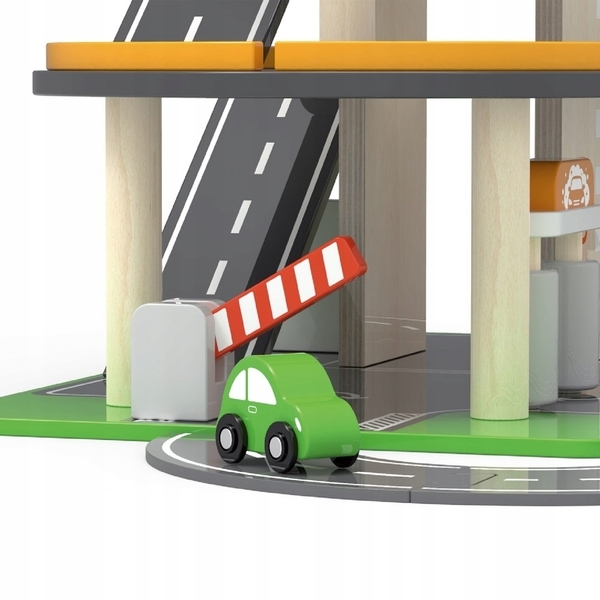 Дерев'яний паркінг з АЗС Viga Toys (44509) - Pampik - 2