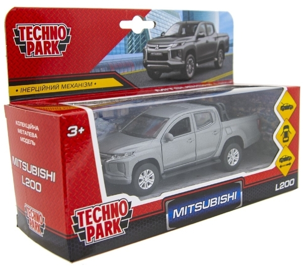 Автомодель Technopark Mitsubishi L200 Pickup сірий (L200-12FIL-GY) - Pampik - 9