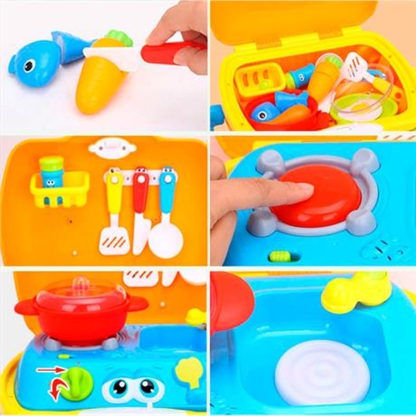 Ігровий набір Hola Toys Валіза кухаря (3108) - Pampik - 3