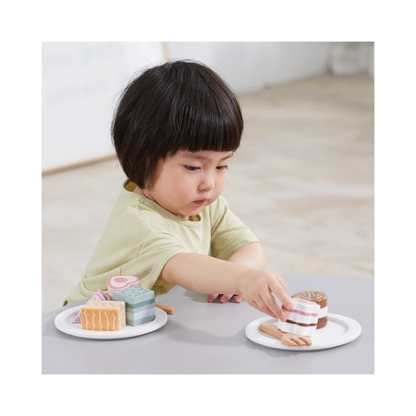 Іграшкові продукти Viga Toys PolarB Дерев'яні тістечка, 6 шт. (44055) - Pampik - 3