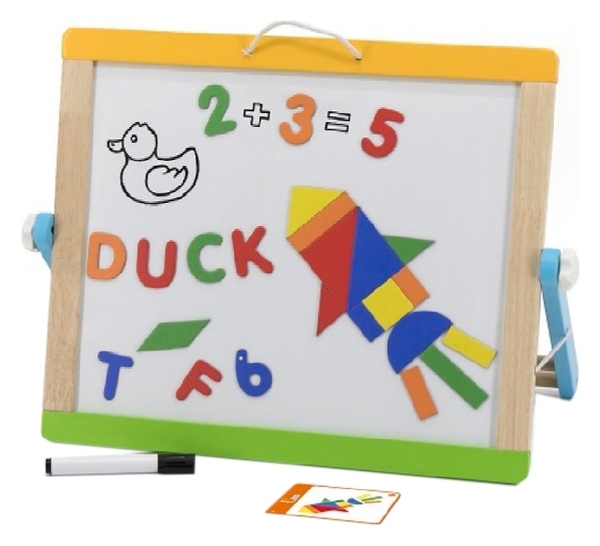 Доска магнитно-маркерная Viga Toys на подставке (44545) - Pampik - 2