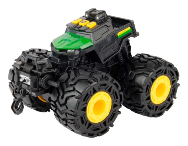 Игрушечный трактор John Deere Kids Monster Treads с большими колесами, зеленый (37929) - Pampik