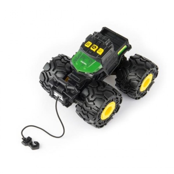 Игрушечный трактор John Deere Kids Monster Treads с большими колесами, зеленый (37929) - Pampik - 2