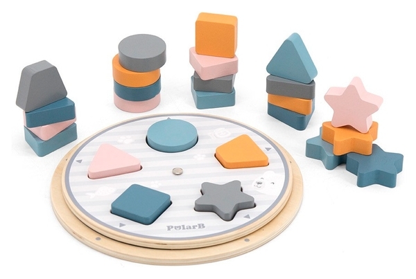 Деревянная игра-сортер Viga Toys PolarB Фигуры (44050) - Pampik