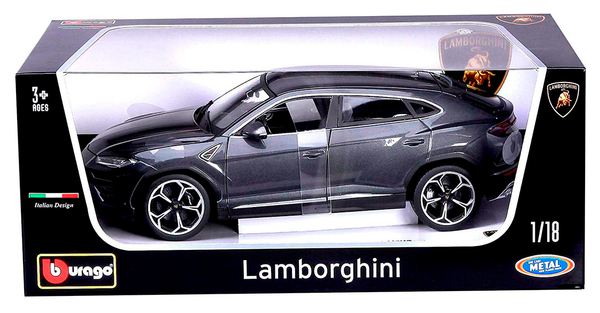Автомодель Bburago Lamborghini Urus, серый (18-11042G) - Pampik - 8