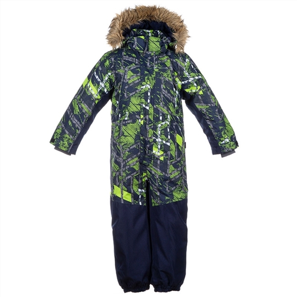 Комбинезон Huppa BRUCE, для мальчиков, тёмно-синий с принтом , размер 110 (82586) - Pampik