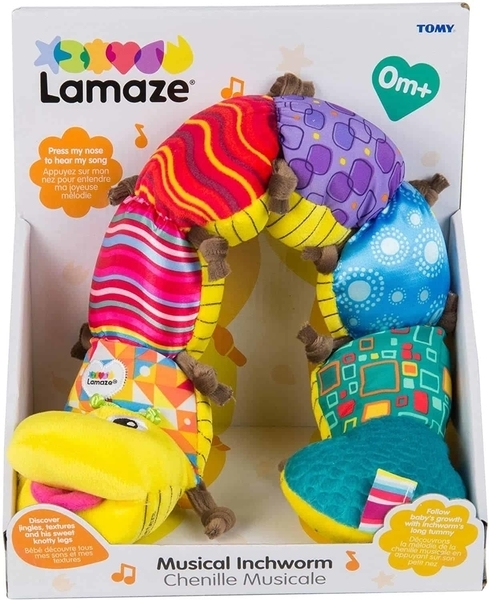 М'яка музична іграшка Lamaze Черв'ячок з вібрацією (L27107) - Pampik - 3