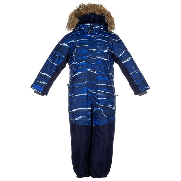 Комбинезон Huppa BRUCE, для мальчиков, темно - синий с принтом , размер 116 (82686) - Pampik