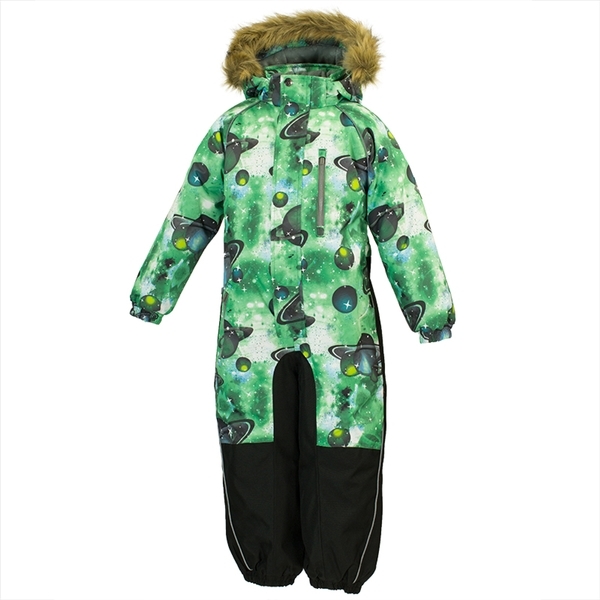 Дитячий комбінезон Huppa FENNO, зелений з принтом, розмір 110 (82707) - Pampik - 3