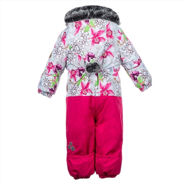 Дитячий комбінезон Huppa DEVON 2, білий з принтом / фуксія, розмір 80 (81520) - Pampik - 3