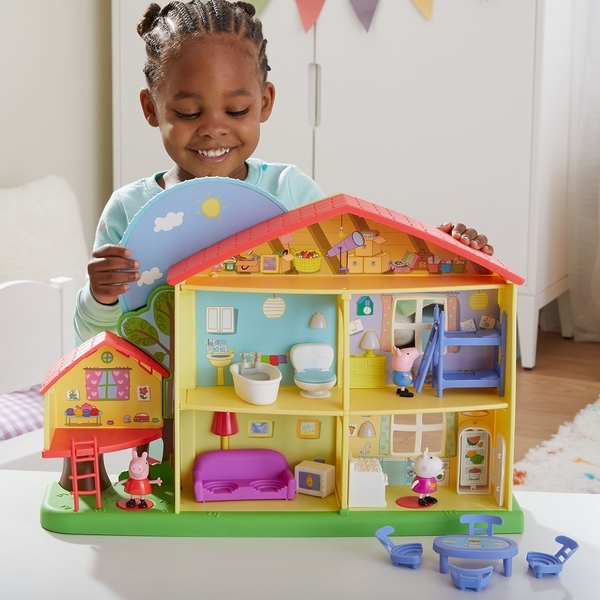 Ігровий набір Peppa Pig Котедж Пеппі День-Ніч, зі звуком, 3 фігурки (F2188) - Pampik - 9