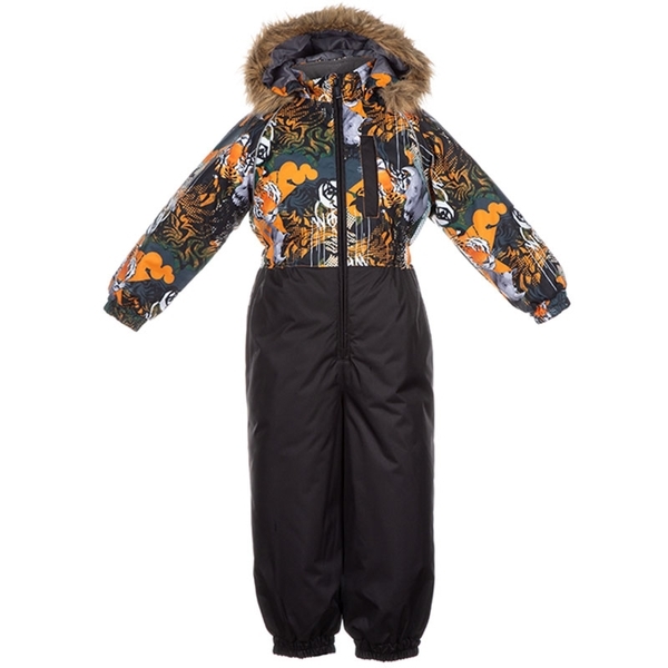 Дитячий комбінезон Huppa WILLY, помаранчевий з принтом / чорний, розмір 98 (82822) - Pampik - 2