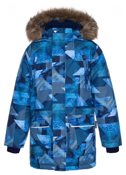 Куртка для мальчиков Huppa VESPER, р.110, темно-синий с принтом (17480030-92586-110) - Pampik