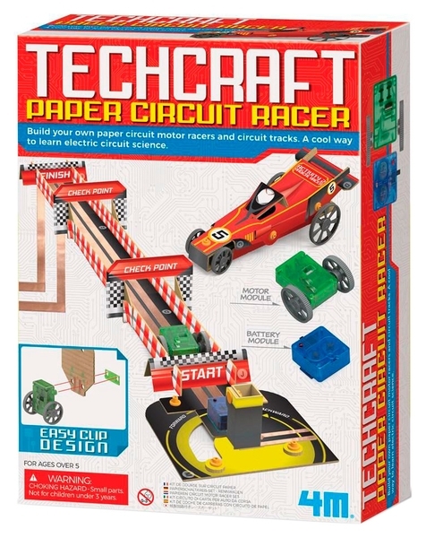 Научный набор 4M Бумажные схемы Гоночные машины (00-03430) - Pampik