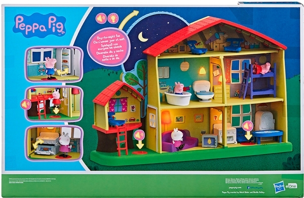 Ігровий набір Peppa Pig Котедж Пеппі День-Ніч, зі звуком, 3 фігурки (F2188) - Pampik - 10