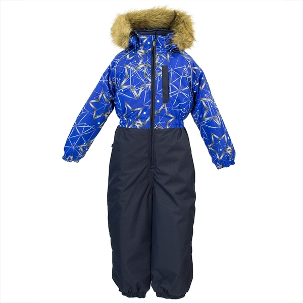 Детский комбинезон Huppa WILLY, синий с принтом/тёмно-синий , размер 92 (83435) - Pampik