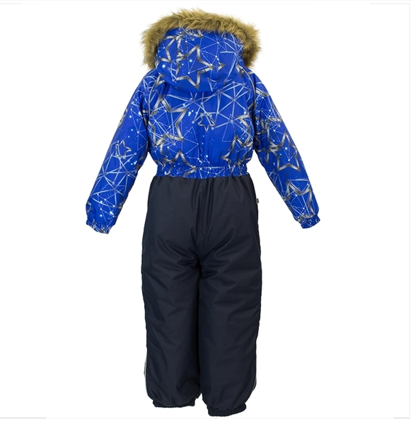 Дитячий комбінезон Huppa WILLY, синій з принтом / темно-синій, розмір 98 (83435) - Pampik - 2