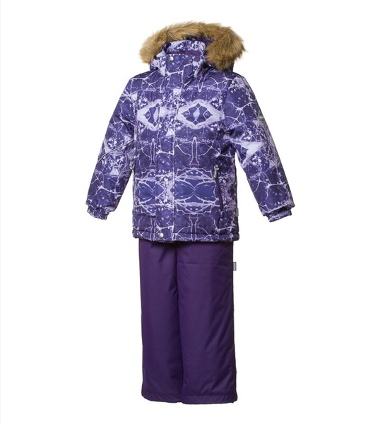 Дитячий комплект Huppa DANTE 1, темно-лілoвий з принтом / темно-лілoвий, розмір 110 (73373) - Pampik