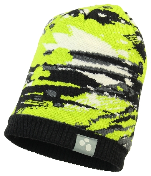 Вязаная детская шапка Huppa POWER, р.M, лайм (94070000-92847-00M) - Pampik