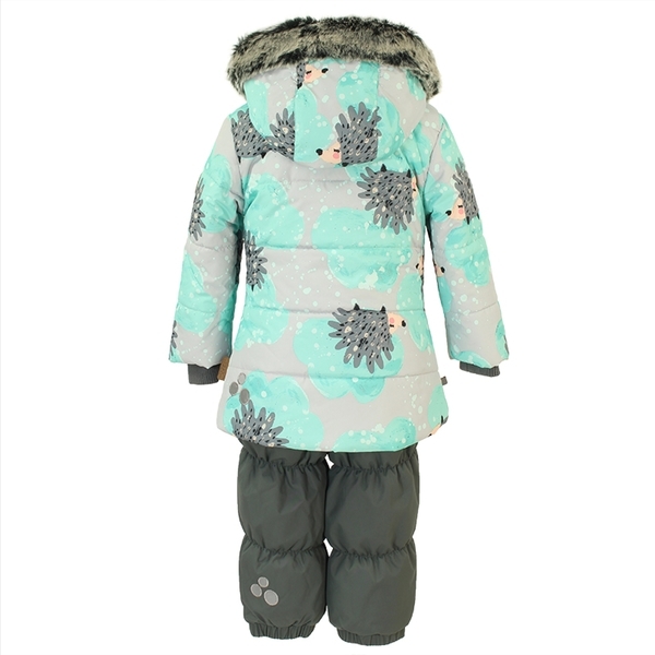 Комплект для девочек Huppa NOVALLA, мята с принтом/серый , размер 104 (83226) - Pampik - 3