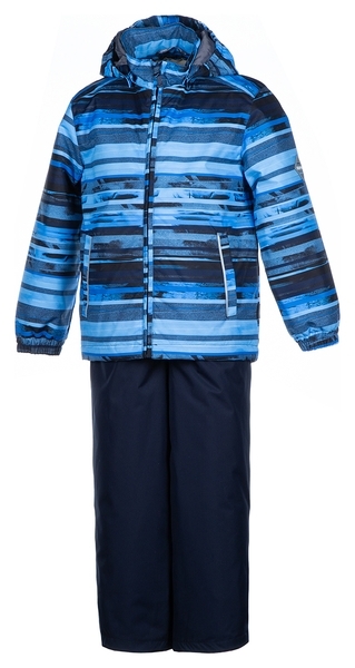 Комплект Huppa Yoko Blue Pattern/Navy, поліестер, р.104, темно-синій (41190014-93335-104) - Pampik