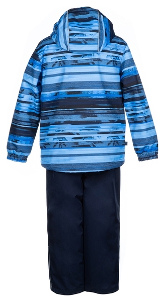 Комплект Huppa Yoko Blue Pattern/Navy, поліестер, р.110, темно-синій (41190014-93335-110) - Pampik - 3