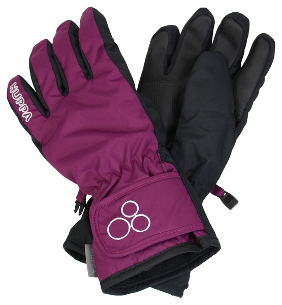 Перчатки Huppa RIXTON 1, р.3, бордовый/черный (82620100-80134-003) - Pampik