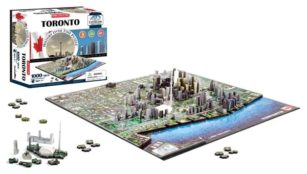 3D Пазл 4D Cityscape Торонто, Канада, 1000 елементів (40016) - Pampik - 2