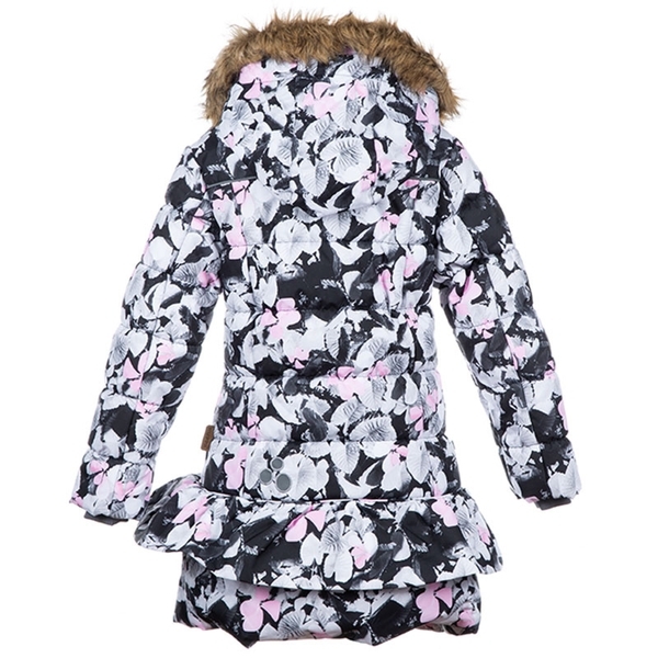 Пальто для девочек Huppa WHITNEY, белый с принтом, размер 116 (81620) - Pampik - 2