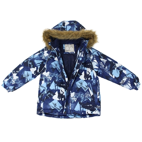 Куртка для дітей Huppa MARINEL, темно-синій з принтом, розмір 92 (72586) - Pampik - 3
