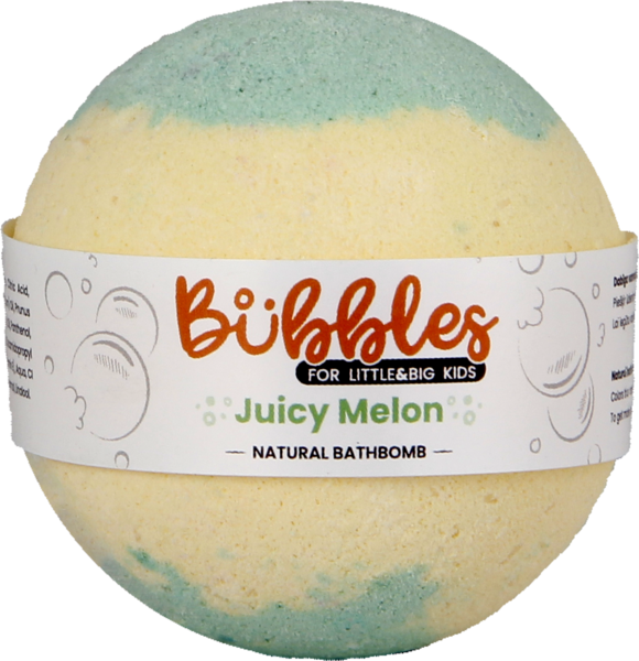 Бомбочка для ванны Beauty Jar Bubbles Детская Сочная Дыня, 115 г - Pampik