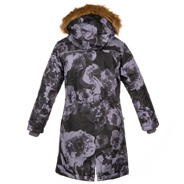 Куртка для девочек Huppa MONA, чёрный с принтом, размер 116 (81709) - Pampik - 2