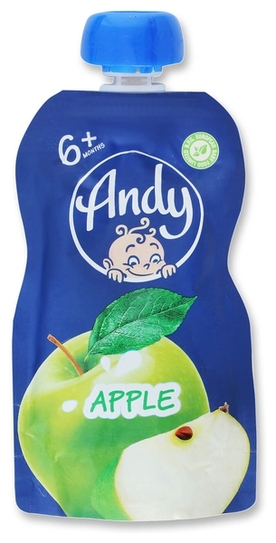 Фруктове пюре Andy Pouch Яблуко, 90 г - Pampik