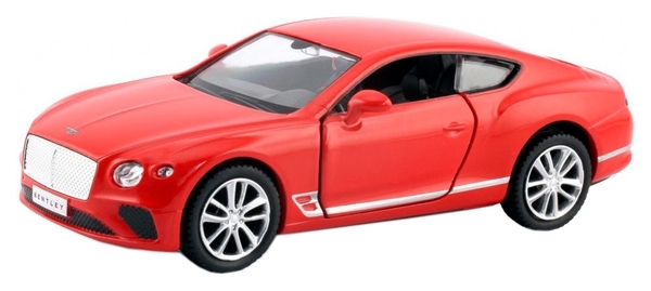 Автомодель Uni-Fortune Bentley Continental GT 2018, матовый красный (554043M(A)) - Pampik