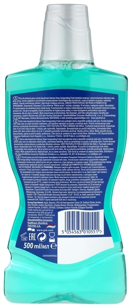 Ополіскувач для порожнини рота Aquafresh Інтенсивне очищення Тонізуюча свіжість, 500 мл - Pampik - 2