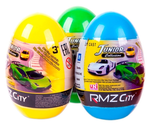 Машинка-сюрприз в яйце Uni-Fortune, в ассортименте (340000S) - Pampik