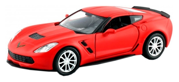 Автомодель Uni-Fortune Chevrolet Corvette C7, матовый красный (554039М(В)) - Pampik