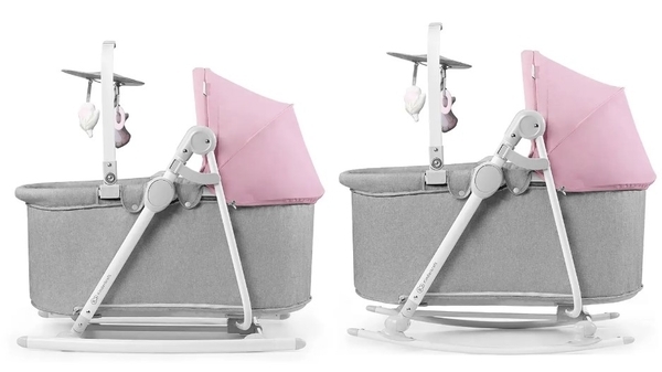 Шезлонг-гойдалка 5 в 1 Kinderkraft Nola Peony Rose, рожевий (KBNOLA00PNK0000) - Pampik - 9