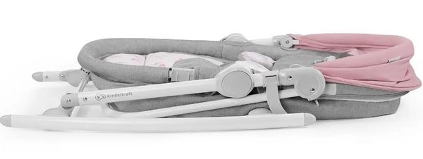 Шезлонг-гойдалка 5 в 1 Kinderkraft Nola Peony Rose, рожевий (KBNOLA00PNK0000) - Pampik - 7