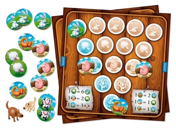 Настільна гра Granna Суперфермер 3в1 Борсук & Коза (84085) - Pampik - 3