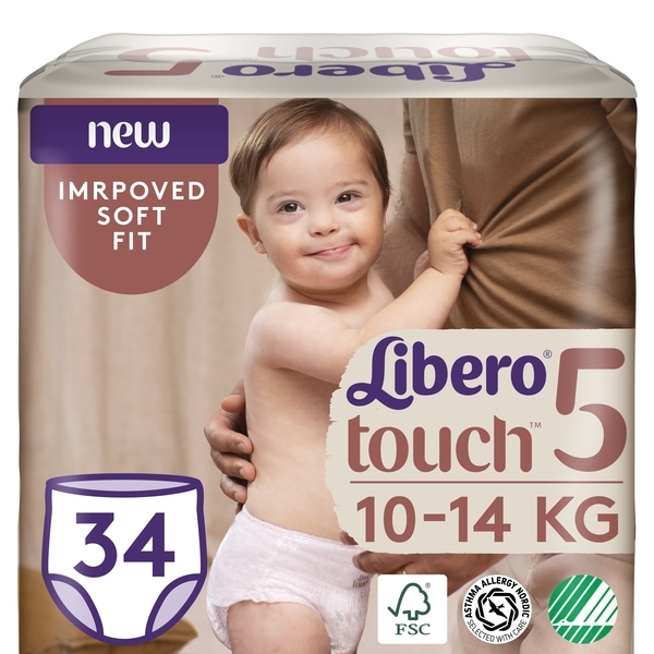 Підгузки-трусики Libero Touch Pants 5 (10-14 кг), 34 шт. - Pampik