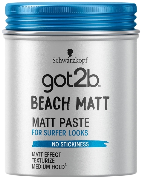 Паста матирующая для волос Got2b Beach Matt Фиксация 3, 100 мл - Pampik