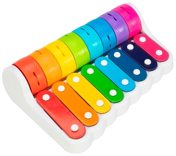 Ксилофон і дзвіночки Fat Brain Toys Rock N 'Roller Piano (F281ML) - Pampik - 2