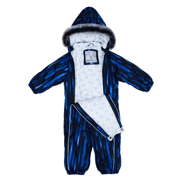 Дитячий комбінезон Huppa REGGIE 1, темно-синій з принтом, розмір 98 (92686) - Pampik - 3