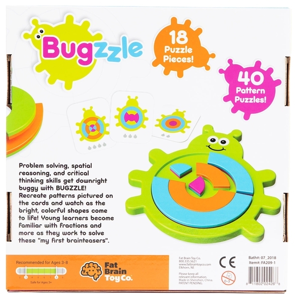 Пазл Fat Brain Toys Bugzzle Збери жука (F209ML) - Pampik - 3