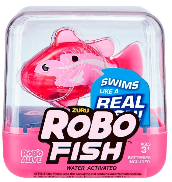Інтерактивна іграшка Pets & Robo Alive Роборибка, рожевий (7125SQ1-3) - Pampik