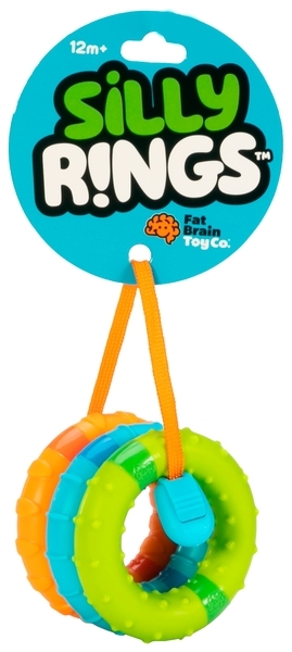 Іграшка тактильна Fat Brain Toys SillyRings Магнітні кільця. 3 шт. (F269ML) - Pampik