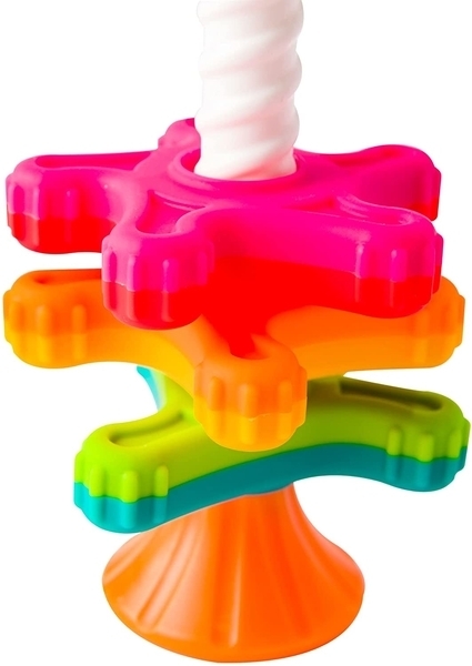 Пірамідка-спиннер Fat Brain Toys MiniSpinny (F134ML) - Pampik - 6