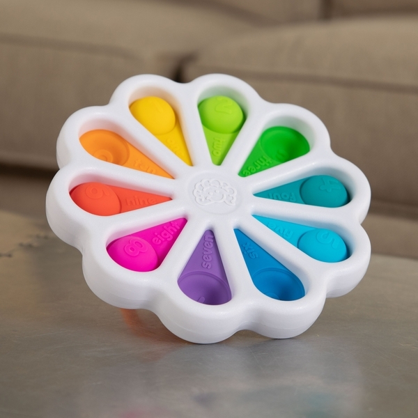 Іграшка тактильна Fat Brain Toys dimpl digits Кольорові пелюстки (F275EN) - Pampik - 7